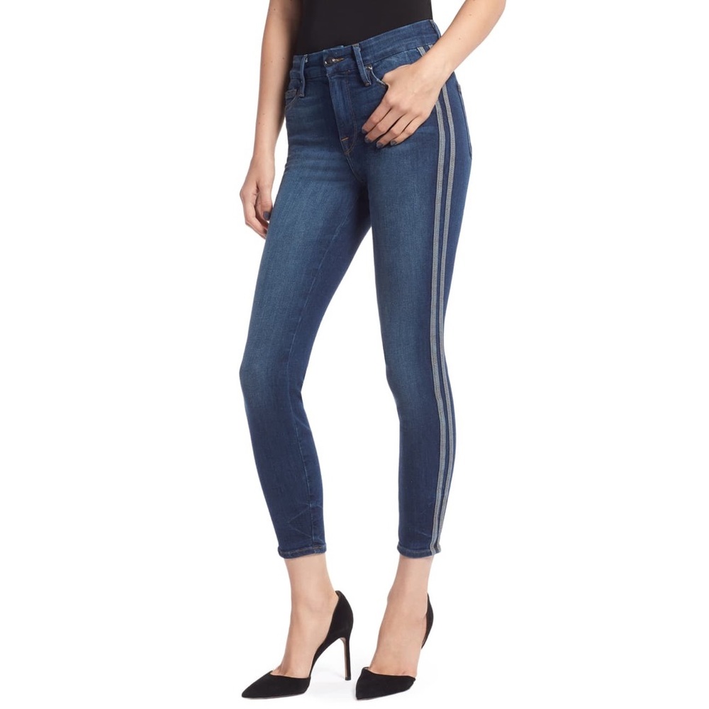 GOOD AMERICAN Good Legs High Waist Crop Jeans